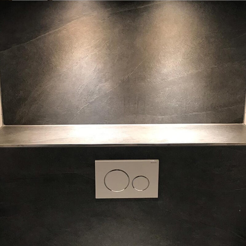 Leisteenlook Tegel 60x120 Antraciet Darkstone Sfeer