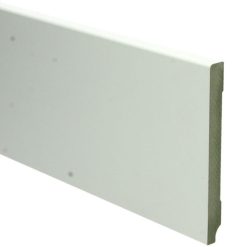 MDF Moderne Plint 120x12 Wit Voorgelakt Ral 9010
