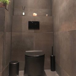 Metallook Tegel 60x60 Tijdloos Donkerbruin Industrial Grafito Sfeer