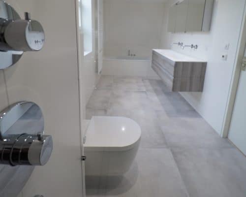 Betonlook Tegels en Wit Matte Wandtegels