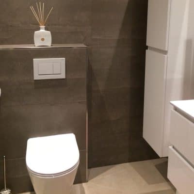 Leisteenlook Marmerlook Tegelstroken Badkamer