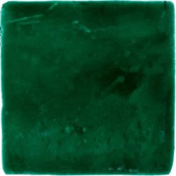 Handvorm Tegel 10×10 Geglazuurde Donkergroen Malaga Verde Cobre