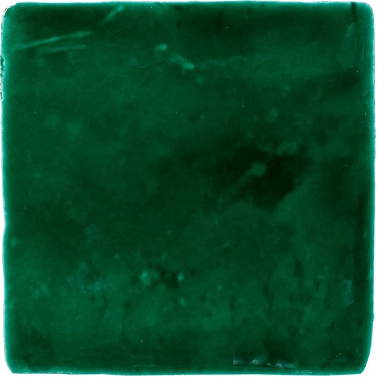Handvorm Tegel 10×10 Geglazuurde Donkergroen Malaga Verde Cobre