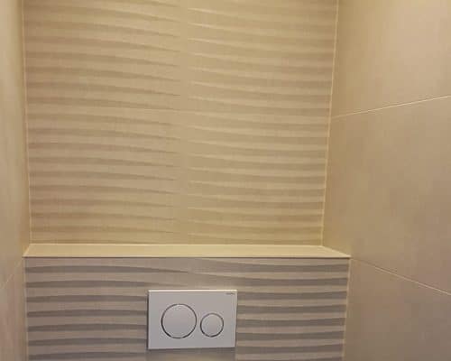 Metallook Tegels met Bruine Golvende Decortegels