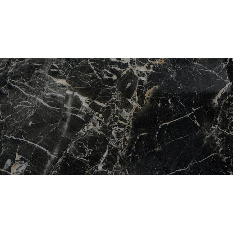 Marmerlook Tegel 60x120 Zwart Hoogglans Saint Laurent