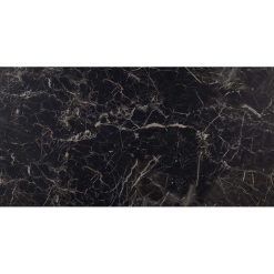 Marmerlook Tegel 60x120 Zwart Mat Saint Laurent