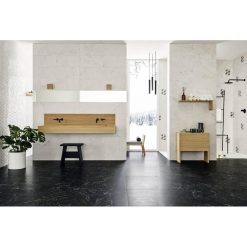 Marmerlook Tegel 60x120 Zwart Mat Saint Laurent