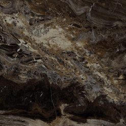 Marmerlook Tegel 60x60 Bruin Hoogglans Frappuccino