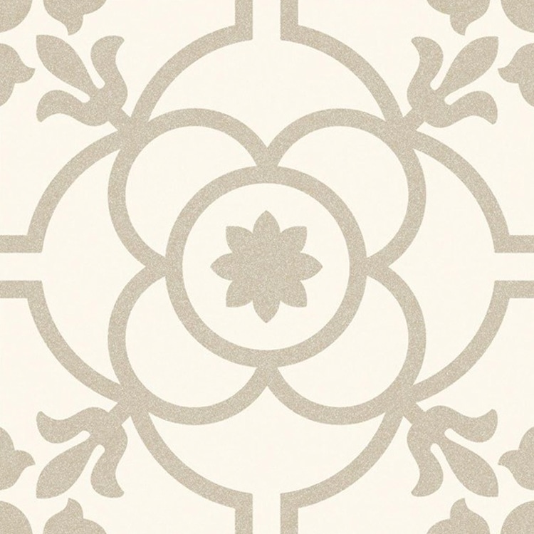 Tegel 20x20 - Vives Svenska Blomknopp Bone Patroontegel Tegel 20x20 - Vives Svenska Blomknopp Bone Patroontegel