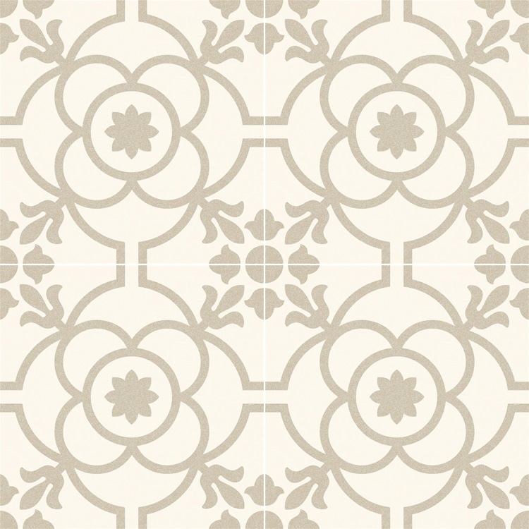 Tegel 20x20 - Vives Svenska Blomknopp Bone Patroontegel Tegel 20x20 - Vives Svenska Blomknopp Bone Patroontegel