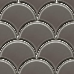 Schubben Tegels 13x15 - Escama Antraciet Hoogglans