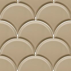 Schubben Tegels 13x15 - Escama Beige Bruin Hoogglans