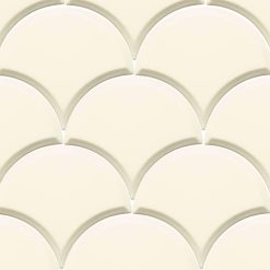 Schubben Tegels 13x15 - Escama Gebroken Wit Hoogglans