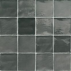 Handvorm Tegels 10x10 - Marokkaanse Zellige Natucer Stow Mix Donkergrijs