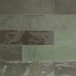 Handvorm Tegels 6,2x25 - Atelier Marokkaanse Zellige Groen