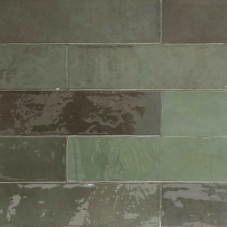 Handvorm Tegels 6,2x25 - Atelier Marokkaanse Zellige Groen
