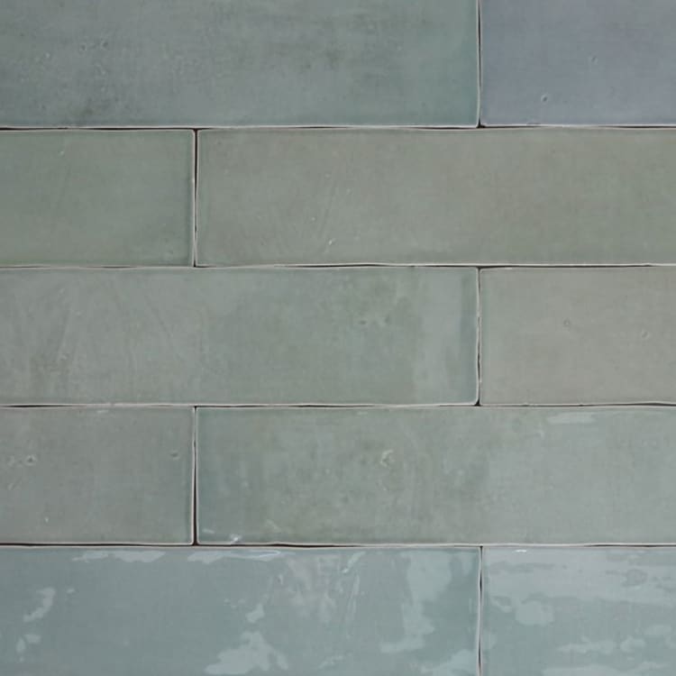 Handvorm Tegels 6,2x25 - Atelier Marokkaanse Zellige Olijfgroen
