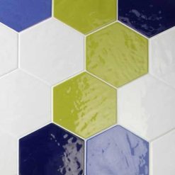 Alternative view of Hexagon Handvorm Tegels 15,3x17,5 - Tonalite Exabright Grijs