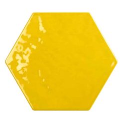 Hexagon Handvorm Tegels - Marokkaanse Zellige Tonalite Exabright Gebroken Geel