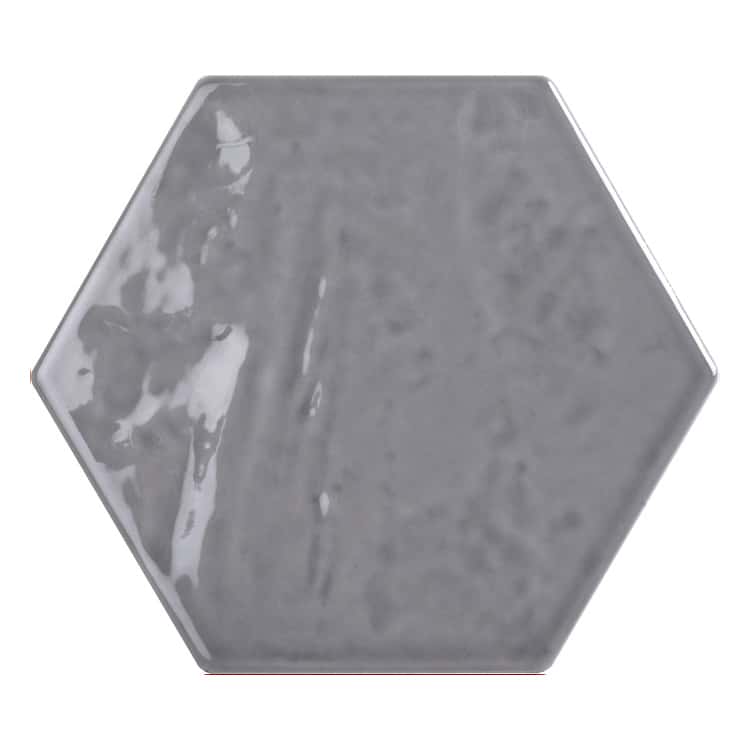 Hexagon Handvorm Tegels - Marokkaanse Zellige Tonalite Exabright Gebroken Grijs