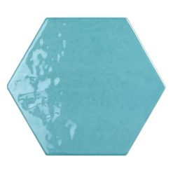 Hexagon Handvorm Tegels - Marokkaanse Zellige Tonalite Exabright Gebroken Lichtblauw
