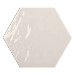 Hexagon Handvorm Tegels - Marokkaanse Zellige Tonalite Exabright Gebroken Wit