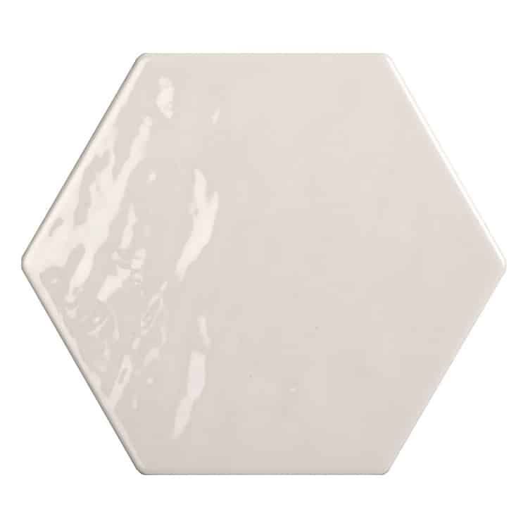 Hexagon Handvorm Tegels - Marokkaanse Zellige Tonalite Exabright Gebroken Wit