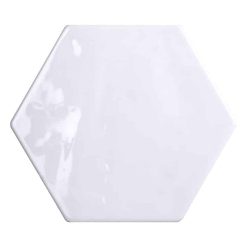Hexagon Handvorm Tegels - Marokkaanse Zellige Tonalite Exabright Wit