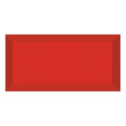 Metro Tegels 7,5x15 - Heritage Facet Glans Rood