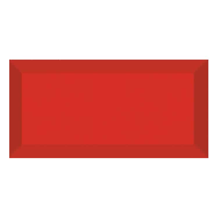 Metro Tegels 7,5x15 - Heritage Facet Glans Rood