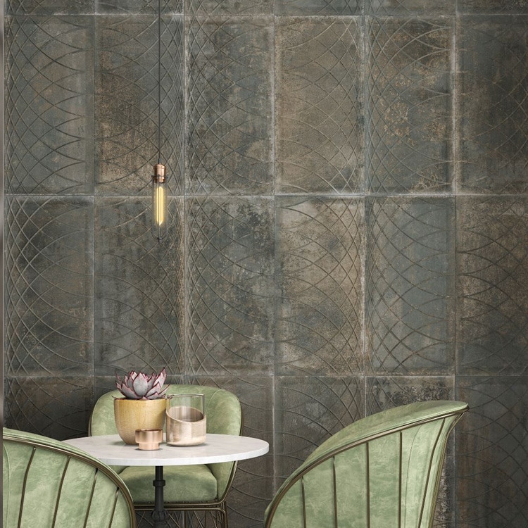 Metallook Roestlook Tegels 45×90 Foundry Bronce Brons Decor
