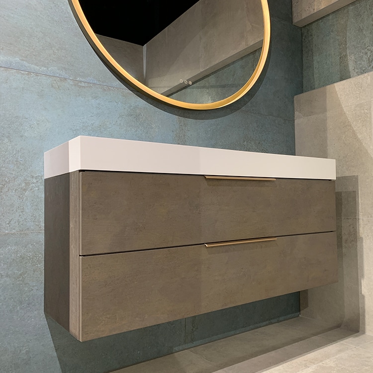 Metallook Tegels 120x60 - S50 Verderame Koper Groen Sfeer