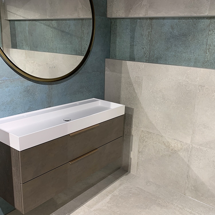 Metallook Tegels 60x60 - S50 Verderame Koper Groen Variatie Sfeer