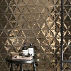 Alternative view of Driehoek Tegels 13,2x11,4 - 3Lati Brons Metallic