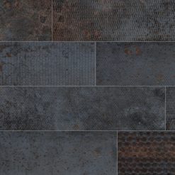 Metallook Tegels 120x30 Metallo Nero Strong Decor Roestlook