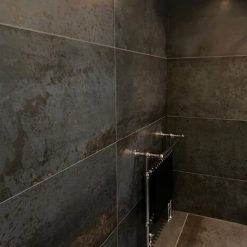 Metallook Tegels 120x60 Metallo Nero Roestlook Resultaat