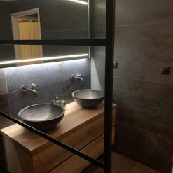 Metallook Tegels 120x60 Metallo Nero Roestlook Sfeer