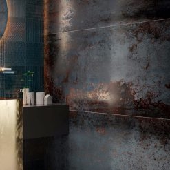 Alternative view of Metallook Tegels 180x80 Metallo Nero Roestlook