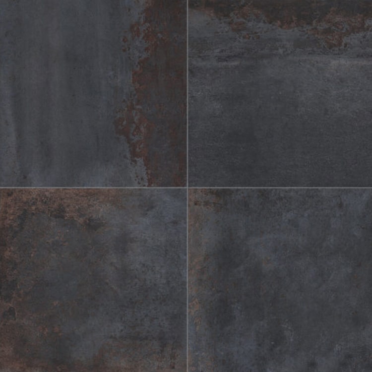 Metallook Tegels 60x60 Metallo Nero Roestlook