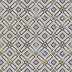 Octagon Achthoek Tegel 20x20 - Vodevil Cabaret Ritter Multi