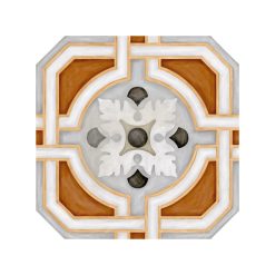 Octagon Achthoek Tegel 20x20 - Vodevil Cabaret Zimer Multi