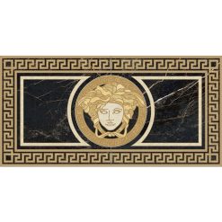 Versace Ceramics - Rosoni Rosone Medusa 58,5x117,5 Marmerlook Versace Tegels