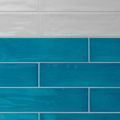 Alternative view of Handvorm Tegels 10x20 - Joyful Azuro Blauw