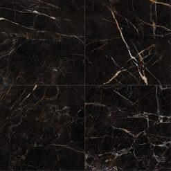 Marmerlook Tegels 60x60 ELLU Port Laurent Zwart Wit Hoogglans