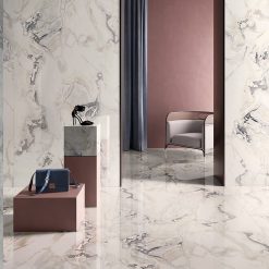 Marmerlook Tegels 80x80 i4 Calacatta SB Hoogglans Sfeer