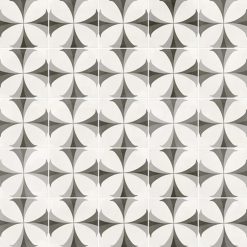 Portugese Tegels 29,3x29,3 - Pop Tile Flaps Zwart Wit Patroon