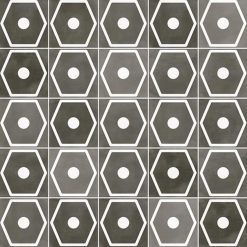 Tegel 29,3x29,3 - Pop Tile Janis Marengo Zwart Wit