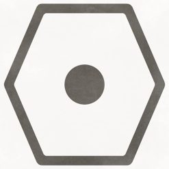 Tegel 29,3x29,3 - Pop Tile Janis Nacar Wit Zwart