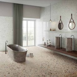 Alternative view of Terrazzo Look Tegel Wit Gebroken 60x120 Venice Villa Zinc Naturale