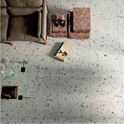 Terrazzo Look Tegel Wit Grijs 60x120 Venice Villa White Naturale